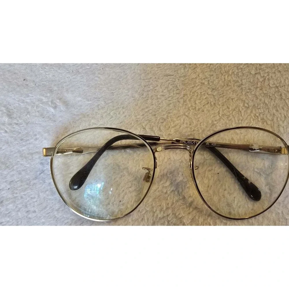 VINTAGE EYEGLASSES LUXOTTICA KLIXX 402 TORTOISE 140 ITALY Gold electroplated